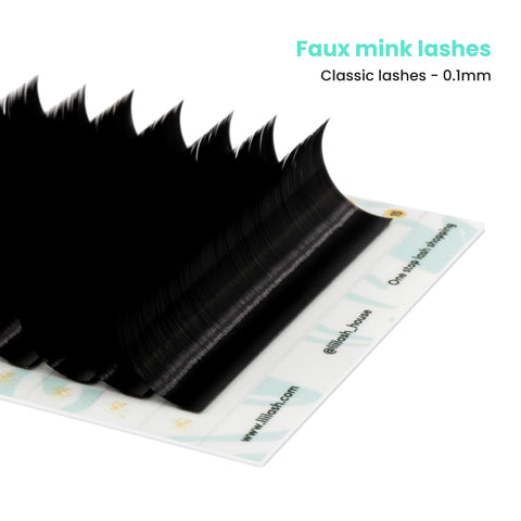 Faux Mink classic lashes 0.1mm